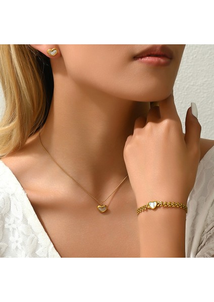 ADORE5309 Altın Aşk Kolye Takı Seti (Yurt Dışından) fiyatları
