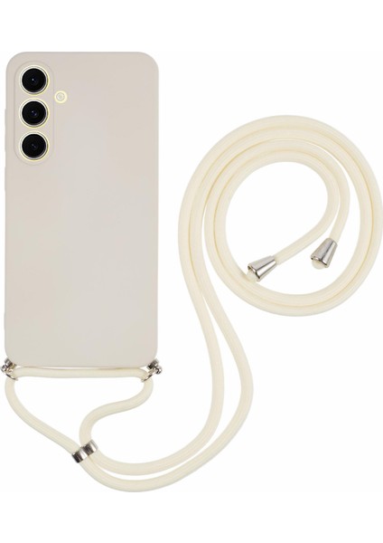 Samsung Galaxy S25 Fe Esnek Tpu Fiber Astarlı Darbeye Dayanıklı Çapraz Askılı Telefon Kılıfı (Yurt Dışından)