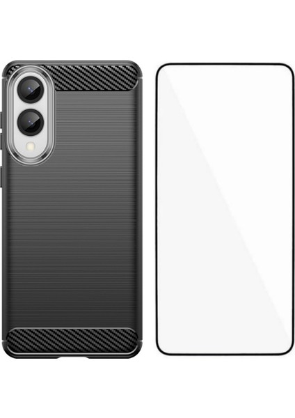 Samsung Galaxy S25 Edge Fırçalanmış Dokulu Tpu Telefon Kılıfı (Yurt Dışından)