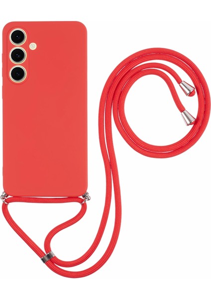 Samsung Galaxy S25 Fe Esnek Tpu Fiber Astarlı Darbeye Dayanıklı Çapraz Askılı Telefon Kılıfı (Yurt Dışından)