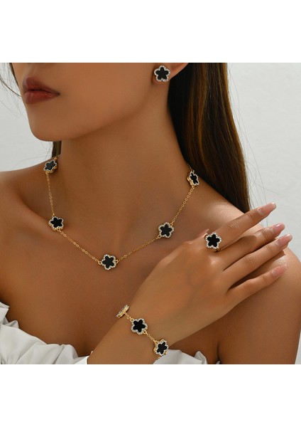 ADORE0033 Altın Çiçek Işlemeli Takı Seti (Yurt Dışından) fiyatları
