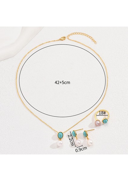 ADORE4823 Altın Yaldızlı Yapay Taşlı Takı Seti (Yurt Dışından) modelleri