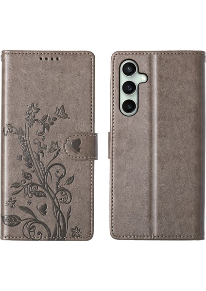 Samsung Galaxy S25 Fe Cüzdan Pu Deri Telefon Kılıfı ve Bilek Kayışı (Yurt Dışından)
