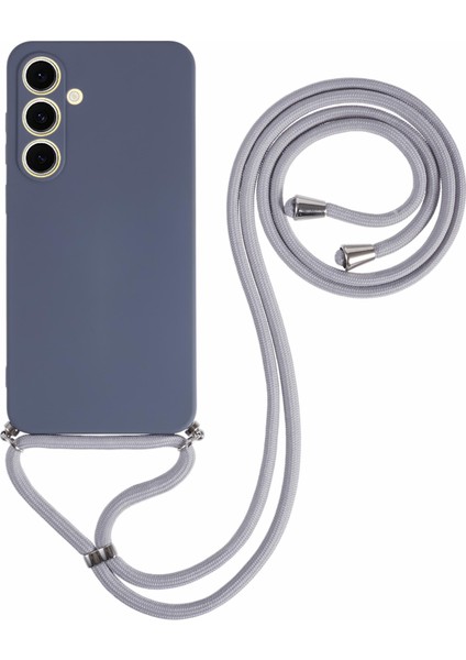 Samsung Galaxy S25 Fe Esnek Tpu Fiber Astarlı Darbeye Dayanıklı Çapraz Askılı Telefon Kılıfı (Yurt Dışından)