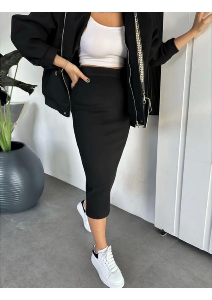 Kadın Mevsimlik Kaşmir Ceket Etek Takımı