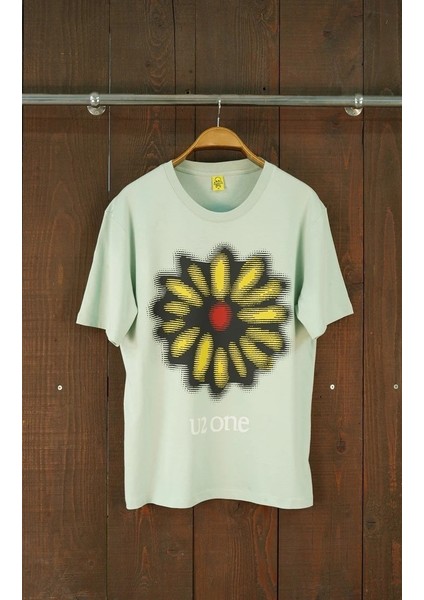 U2 One Regular Fit Mint Kısa Kollu Tshirt