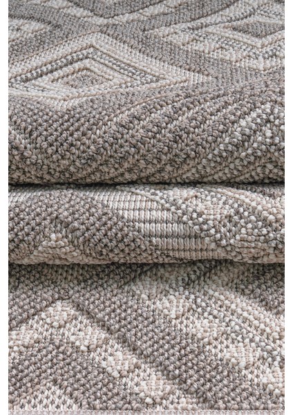 Roma Gri Krem Antrasit Yumuşak Bukleli ve Püsküllü Makine Dokuma Halı Oturma Odası Salon Mutfak Antre indirimleri