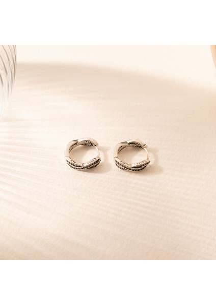 Elara Hoops Gümüş Küpe