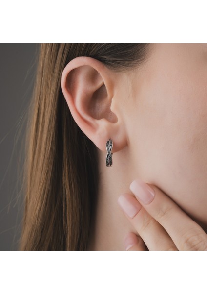 Elara Hoops Gümüş Küpe