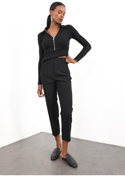 Siyah Flatolu Pantolon 5113 indirimleri