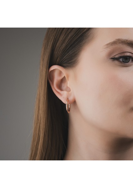 Rose Gold Kaplama Hoops Küpe fiyatları