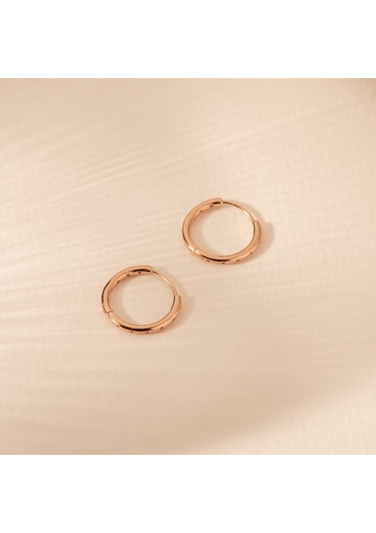 Rose Gold Kaplama Hoops Küpe fırsatları