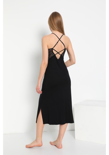 Kadın Ip Askılı Gecelik Sabahlık Takım C840-445 modelleri