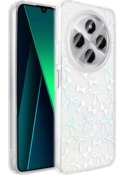 Xiaomi Redmi 14C 4g Uyumlu Kılıf Şeffaf Folk Sert Kapak Figürlü Fiyonk modelleri