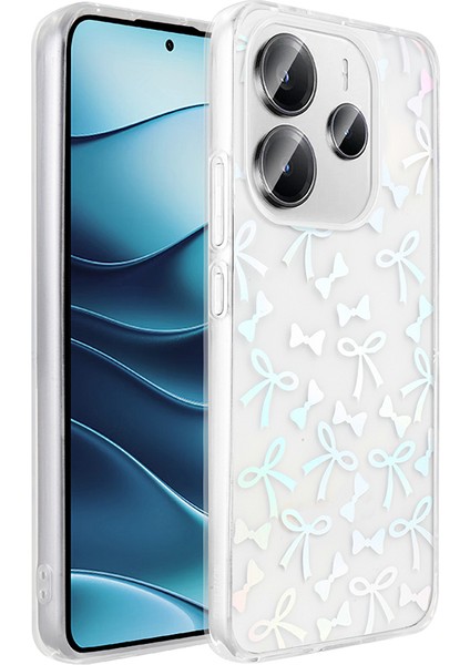 Xiaomi Redmi Note 14 Uyumlu Kılıf Şeffaf Folk Sert Kapak Figürlü Fiyonk modelleri