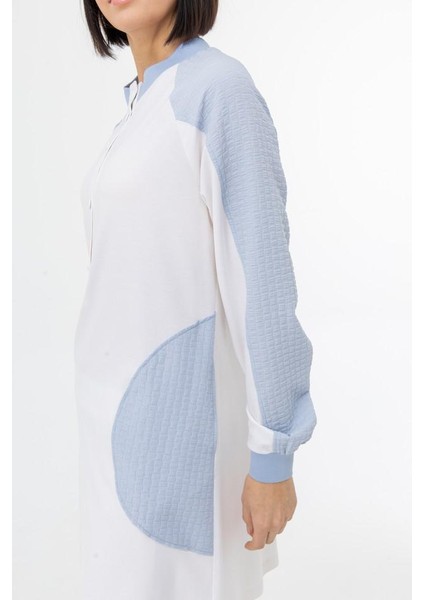 25108 Önü Yarım Çıtçıtlı Cepleri Omzu ve Kolları Kapitone Desenli Spor Takım #02-25# modelleri