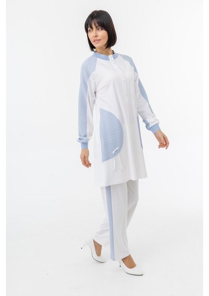 25108 Önü Yarım Çıtçıtlı Cepleri Omzu ve Kolları Kapitone Desenli Spor Takım #02-25# fırsatları