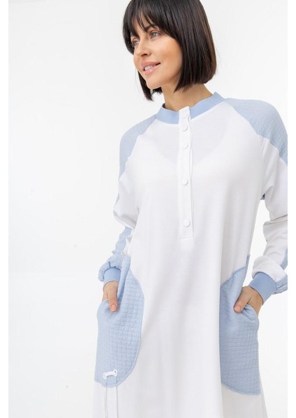 25108 Önü Yarım Çıtçıtlı Cepleri Omzu ve Kolları Kapitone Desenli Spor Takım #02-25# indirimleri