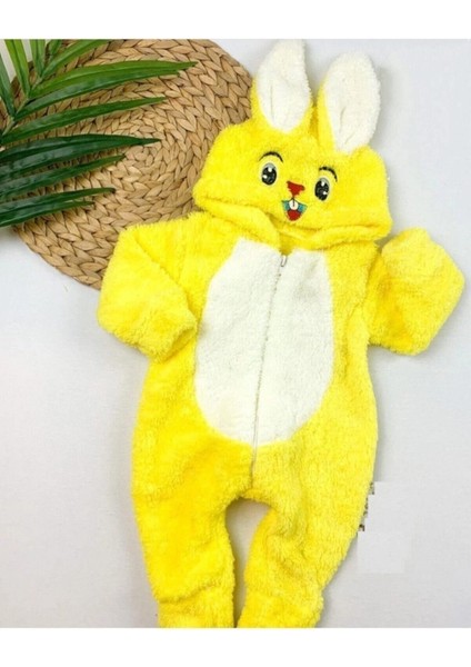 Vavbaby Welsoft Peluş Unisex Fermuarlı Kışlık Bebek Uyku Tulumu Bebek Tulumu Çocuk Tulumu Çocuk Kostümü