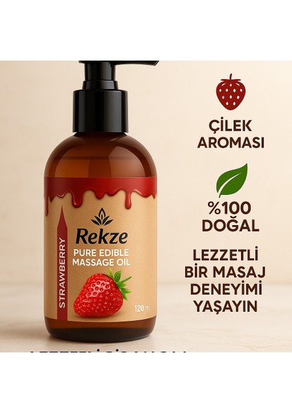 2 Adet Çilek Aromalı Masaj Yağı – Cildi Rahatlatan Özel Formül