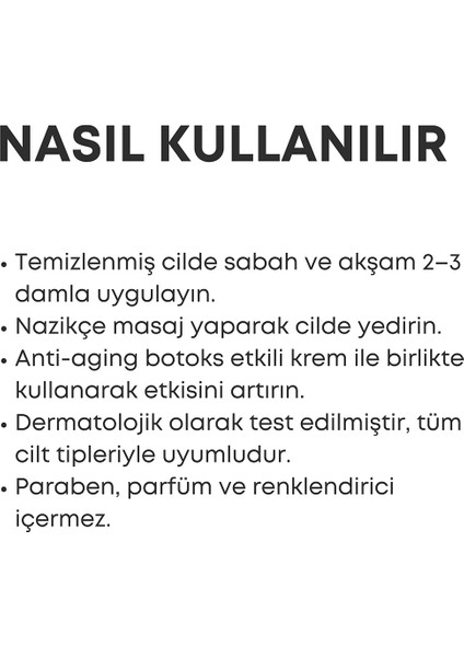 Anti Aging Serum + Botoks Etkili Antı Wrınklı Krem + Onarıcı El Kremi- 3'lü Set