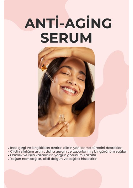 Anti Aging Serum + Botoks Etkili Antı Wrınklı Krem + Onarıcı El Kremi- 3'lü Set
