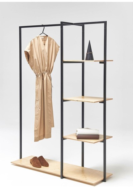 Ararat Siyah Metal Ahşap Askılık fiyatları