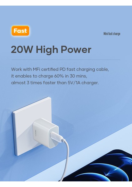 T18 Pd 20W Hızlı Type-C Şarj Cihazı Beyaz modelleri