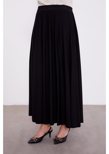 100491 Etekli Takım Önü Cep Görünümlü Kol Ucu Manşetli Omuz ve Cep Yeri Jakar Desenli Oversize Eteğin Beli Lastikli 2'li Spor Etekli Takım fırsatları