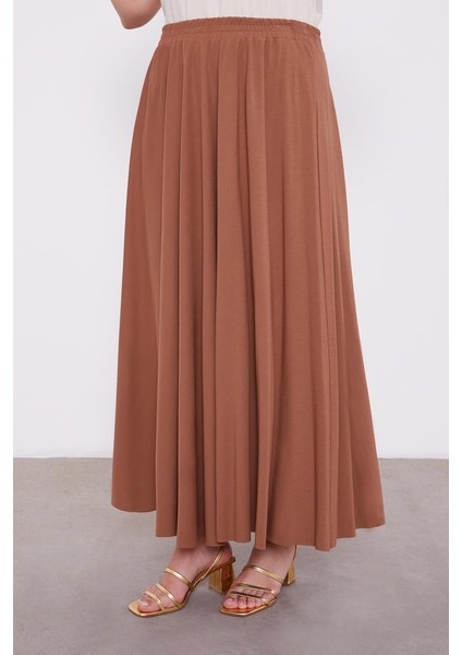 100491 Etekli Takım Önü Cep Görünümlü Kol Ucu Manşetli Omuz ve Cep Yeri Jakar Desenli Oversize Eteğin Beli Lastikli 2'li Spor Etekli Takım fırsatları