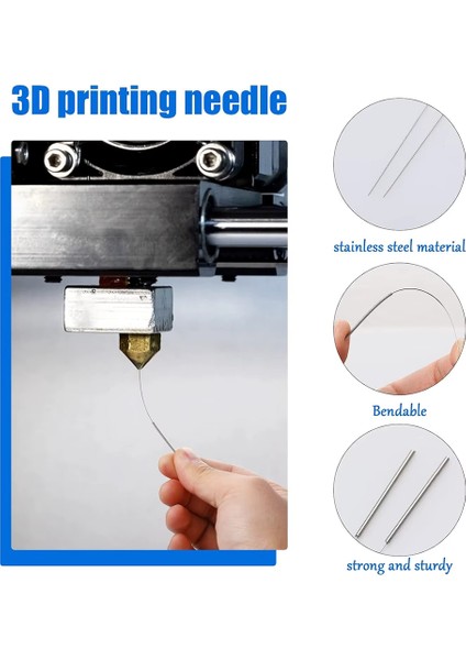 3D Yazıcı Nozzle Temizleme Iğne Seti(0.3-0.35-0.4-0.5-0.6) fiyatları