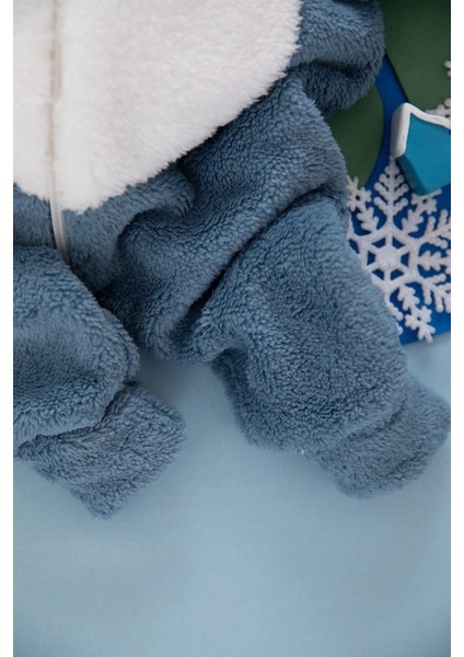 Vavbaby Welsoft Peluş Unisex Fermuarlı Kışlık Bebek Uyku Tulumu Bebek Tulumu Çocuk Tulumu Çocuk Kostümü fırsatları