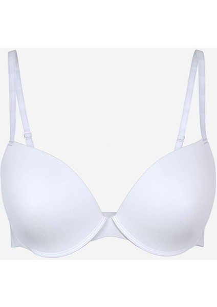 Lcw Dream Beyaz Balenli Dolgusuz Düz Tişört Sütyen