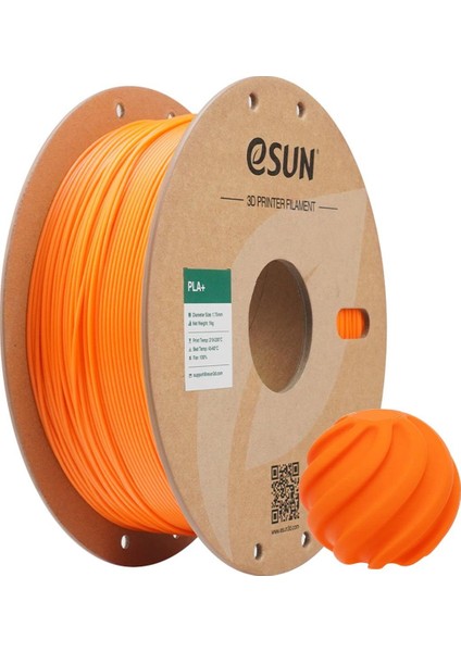 Pla Plus Mercan Turuncu Filament 1.75MM 1000GR