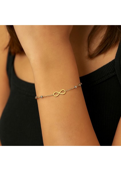 Sonsuzluk Temalı Dorika Altın Bileklik fiyatları