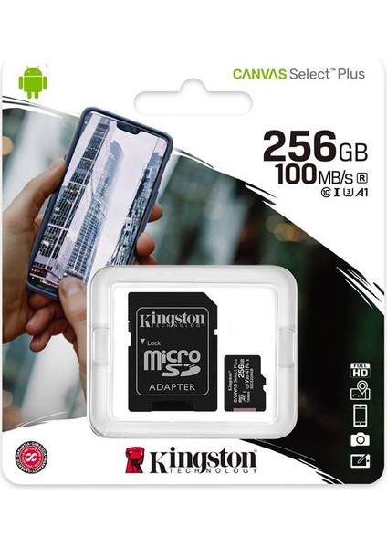 SDCS2-256GB 256GB micSDXC Canvas Select Plus 100R A1 C10 Card + ADP Hafıza Kartı fiyatları