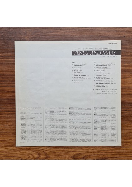 Wings – Venus And Mars modelleri