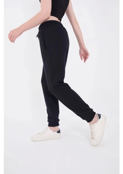 Üç Iplik Lastikli Baskılı Eşofman Pantolon - Lacivert fırsatları