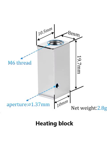 Anycubic Kobra 2 Yükseltilmiş Hotend Alüminyum Kare Blok fiyatları