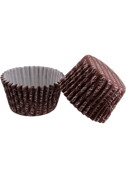 Cupcake Kalıbı Pet Kapsül Kek Kalıbı 48X34 mm (100 Adet) Sweets