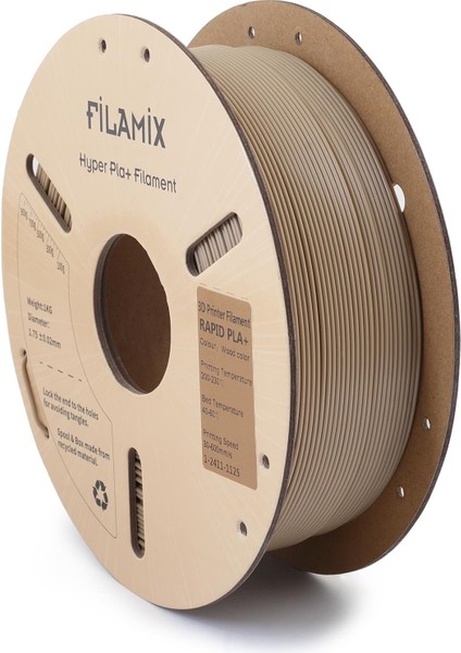 Yüksek Hızlı Hyper Pla+ Filament 1.75MM 1kg-Ahşap fiyatları