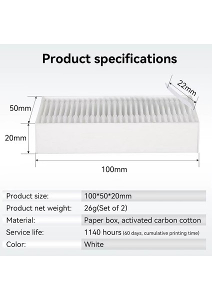 Flashforge Adventurer 5m-5m Pro Aktif Karbon Hava Filtresi fiyatları