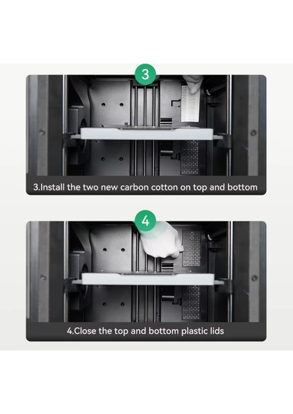 Flashforge Adventurer 5m-5m Pro Aktif Karbon Hava Filtresi modelleri