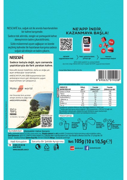 Ice Çözünebilir Kahve 10, 5g 10'lu Paket 10X4 modelleri