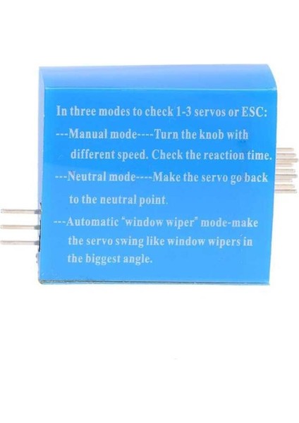 Esc-Servo Motor Test Cihazı-3 Kanal-Ccpm modelleri