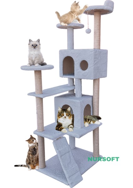 Kule Kedi Evi Tırmalama ve Kedi Evi