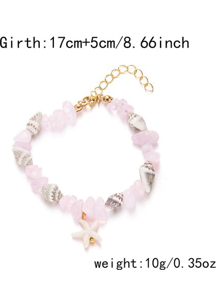 Deniz Kenarı Tatil Tarzı Kabuk Deniz Yıldızı Boncuklu Bilezik (Yurt Dışından) modelleri