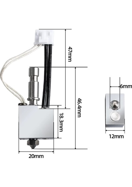 Anycubic Kobra S1 Hotend Seti-0.6mm(Sertleştirilmiş Çelik Nozzle) fiyatları