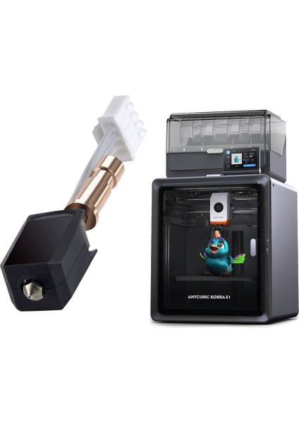 Anycubic Kobra S1 Yükseltilmiş Hotend Seti-0.4mm Sertleştirilmiş Nozzle