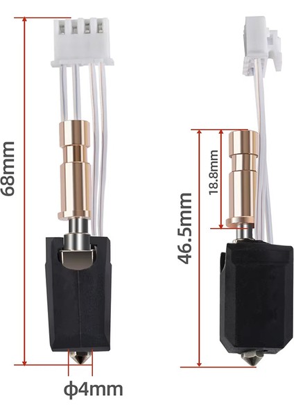 Anycubic Kobra S1 Yükseltilmiş Hotend Seti-0.4mm Sertleştirilmiş Nozzle fiyatları